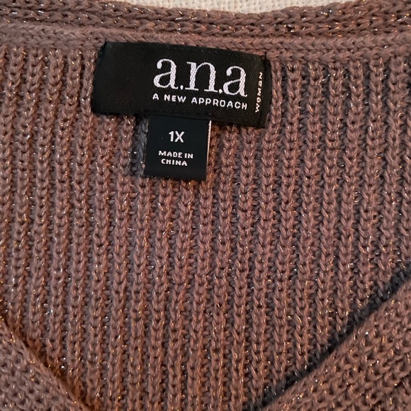 V Neck Long Sleeve Pull Over Sweater - Picture 2 of 7